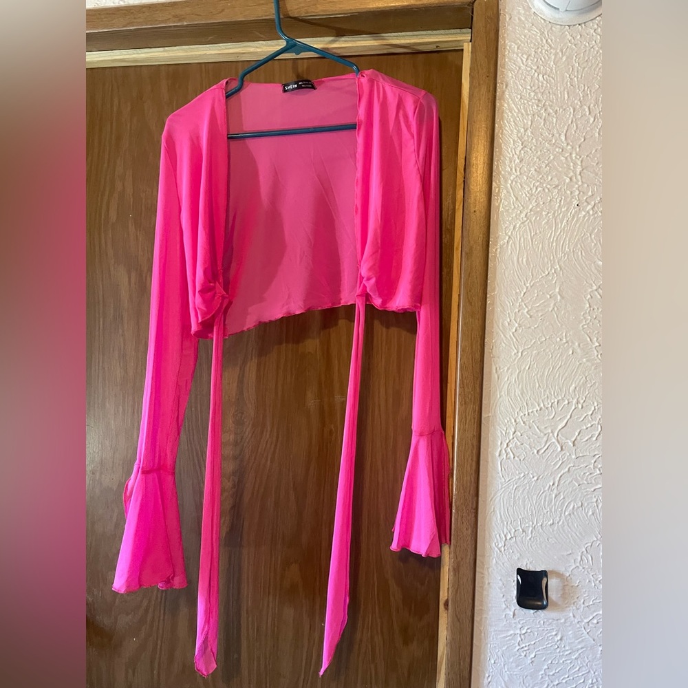 New sheer tie top
